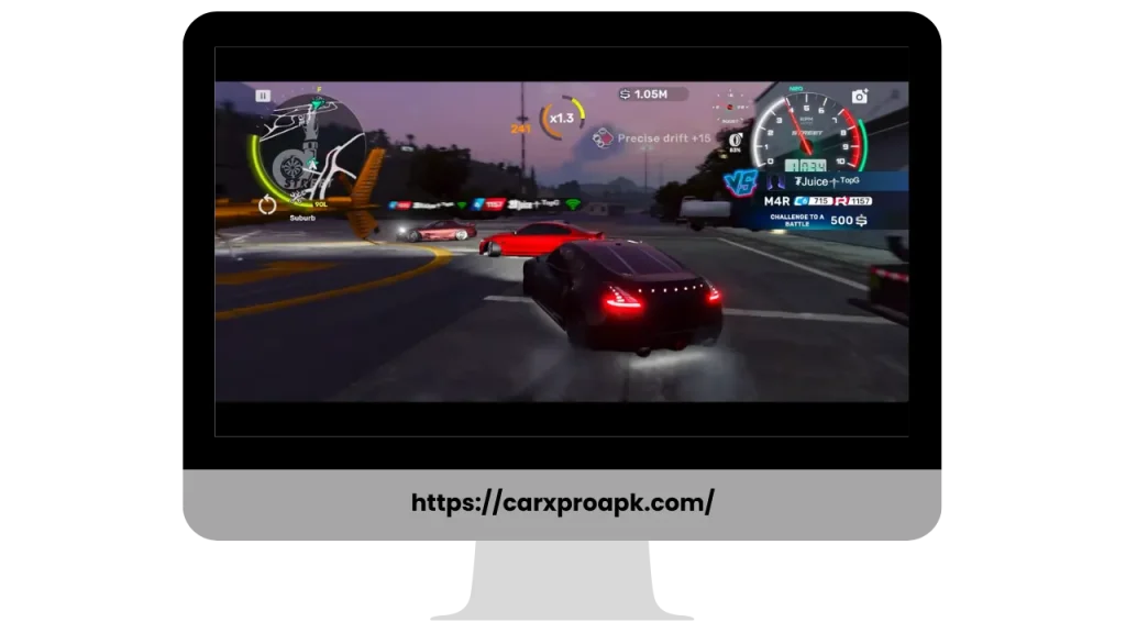 gameplay of carx street PC